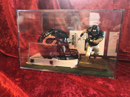 Brian Urlacher Bears Certified Authentic Autographed Mini-helmet Shadowbox