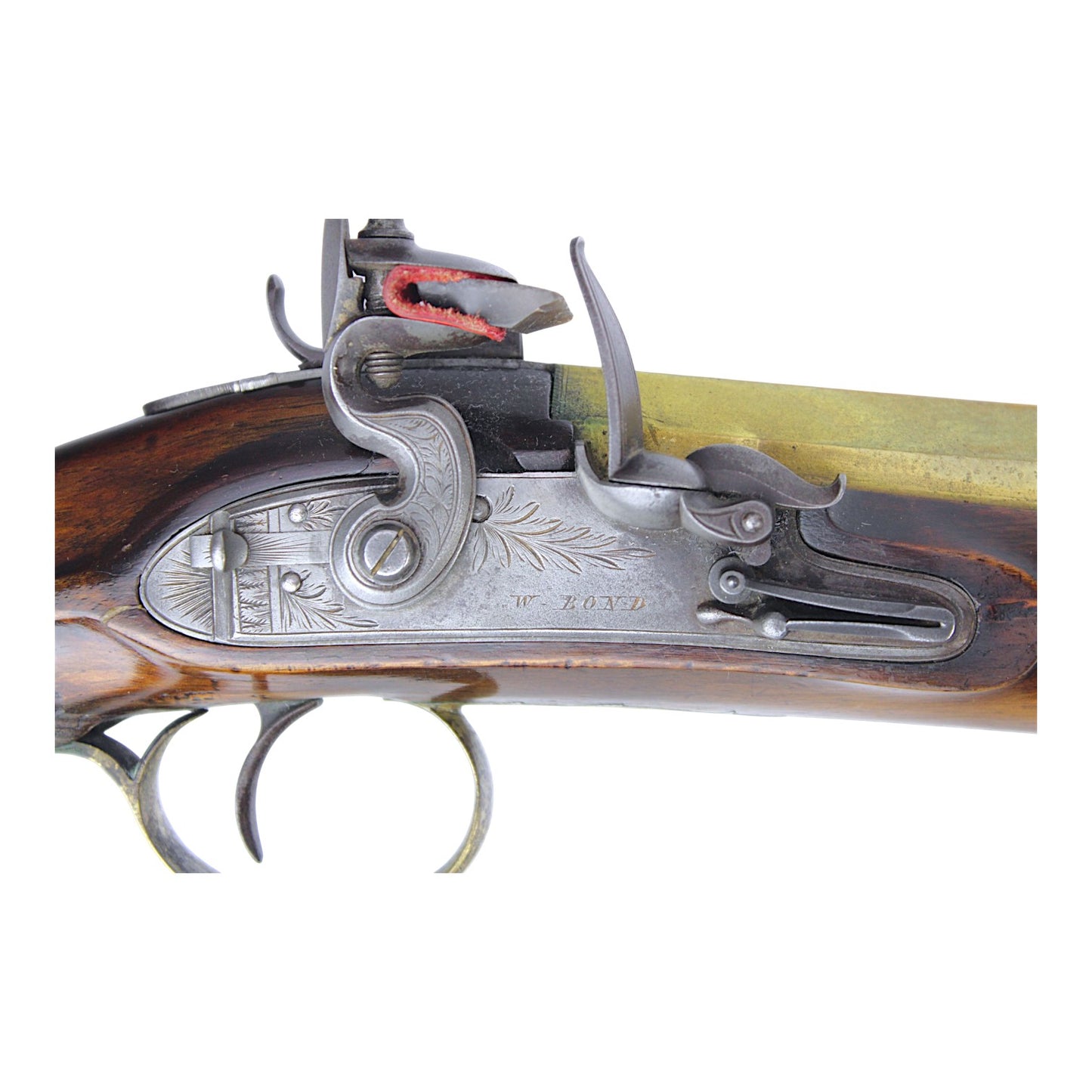 British Flintlock Blunderbuss with Spring Bayonet by W. Bond, London