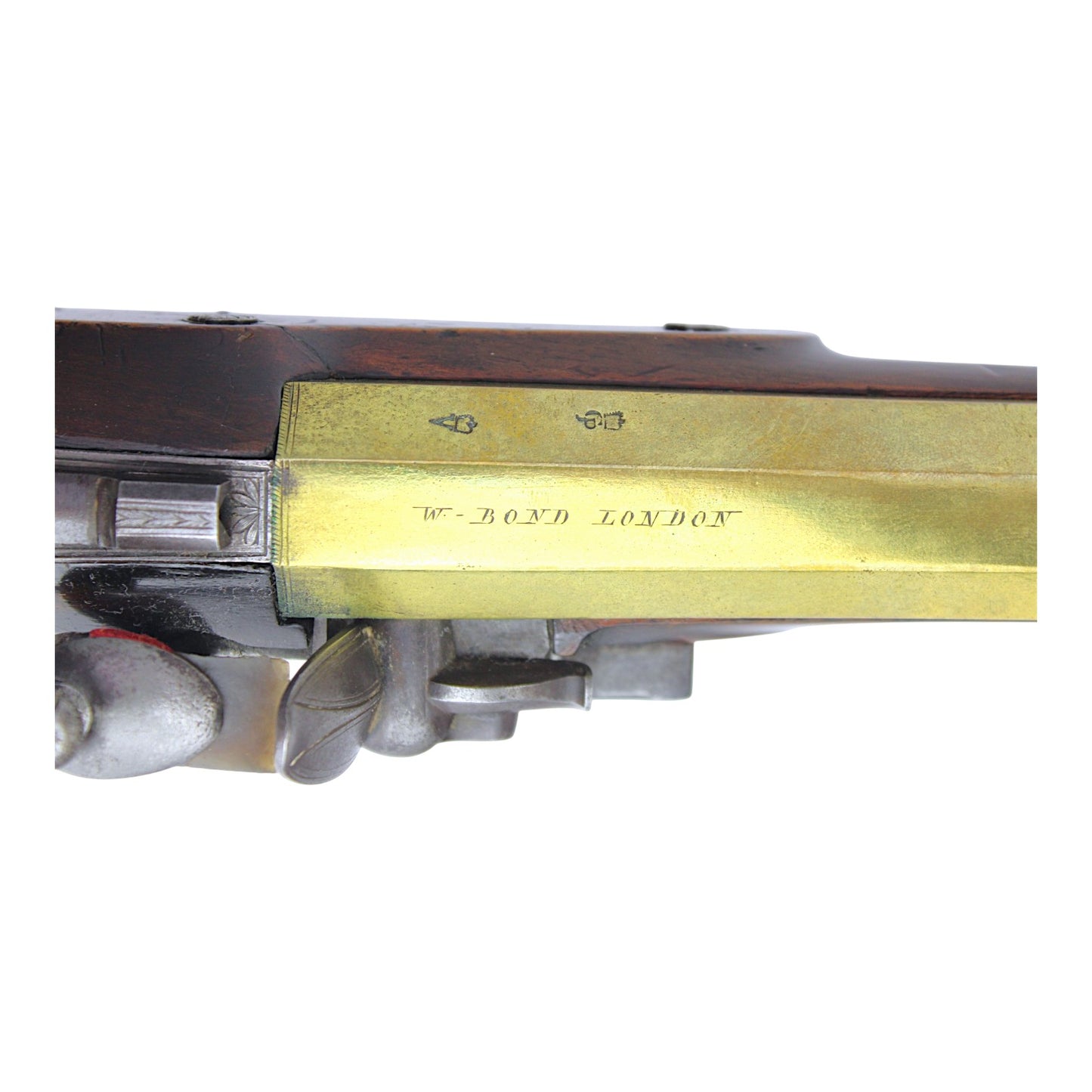 British Flintlock Blunderbuss with Spring Bayonet by W. Bond, London