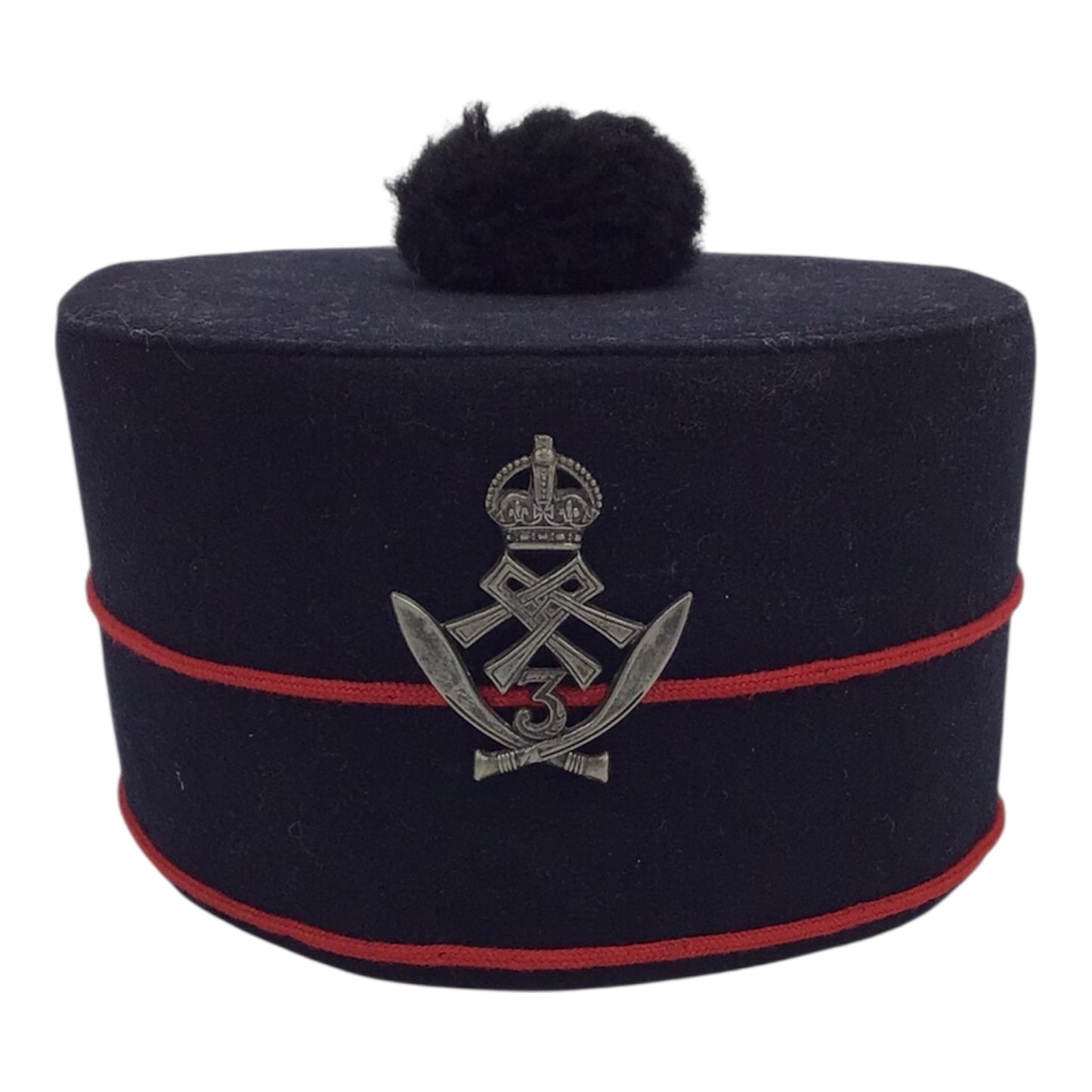 British WW2 3rd Gurkha Rifles Pillbox Hat (1940)