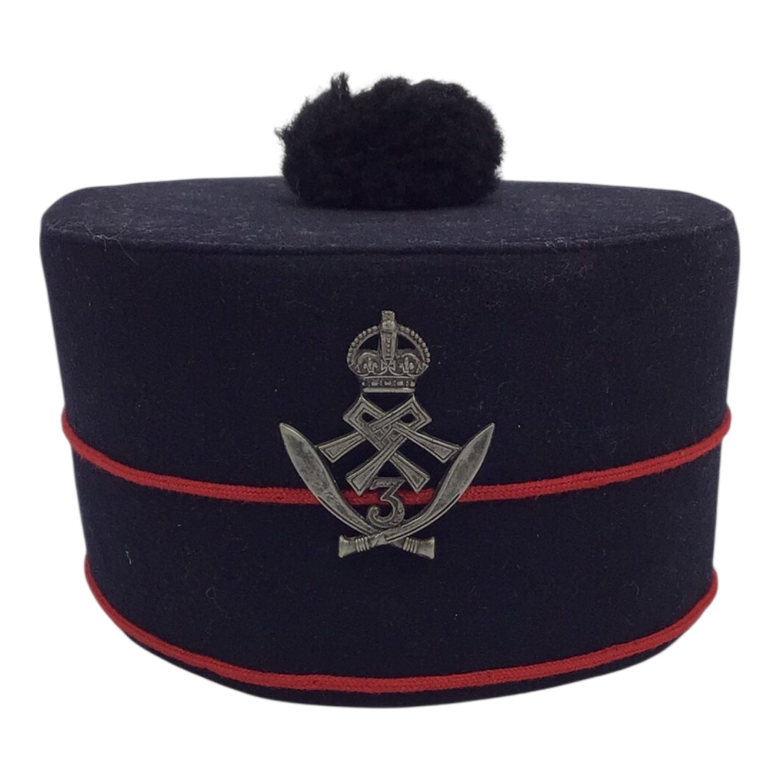 British WW2 3rd Gurkha Rifles Pillbox Hat (1940)