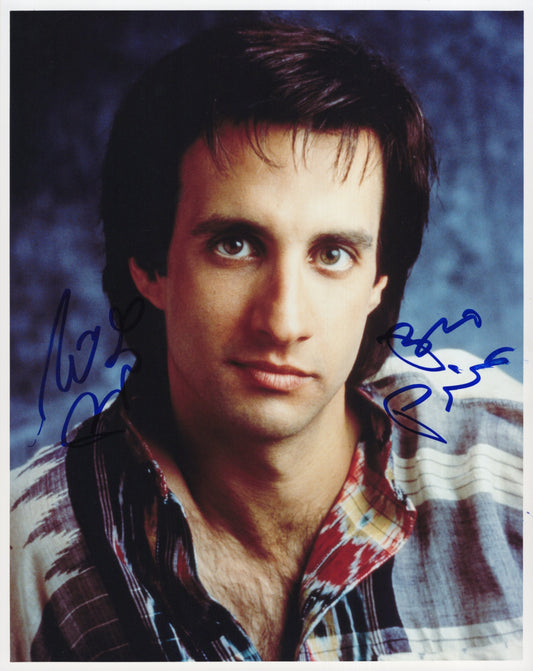 Bronson Pinchot Signed Photo 8x10 Personalized, Bronson Pinchot in Beverly Hills Cop and True Romance, Portrait in Western Shirt, PSA Letter Certified Authentic