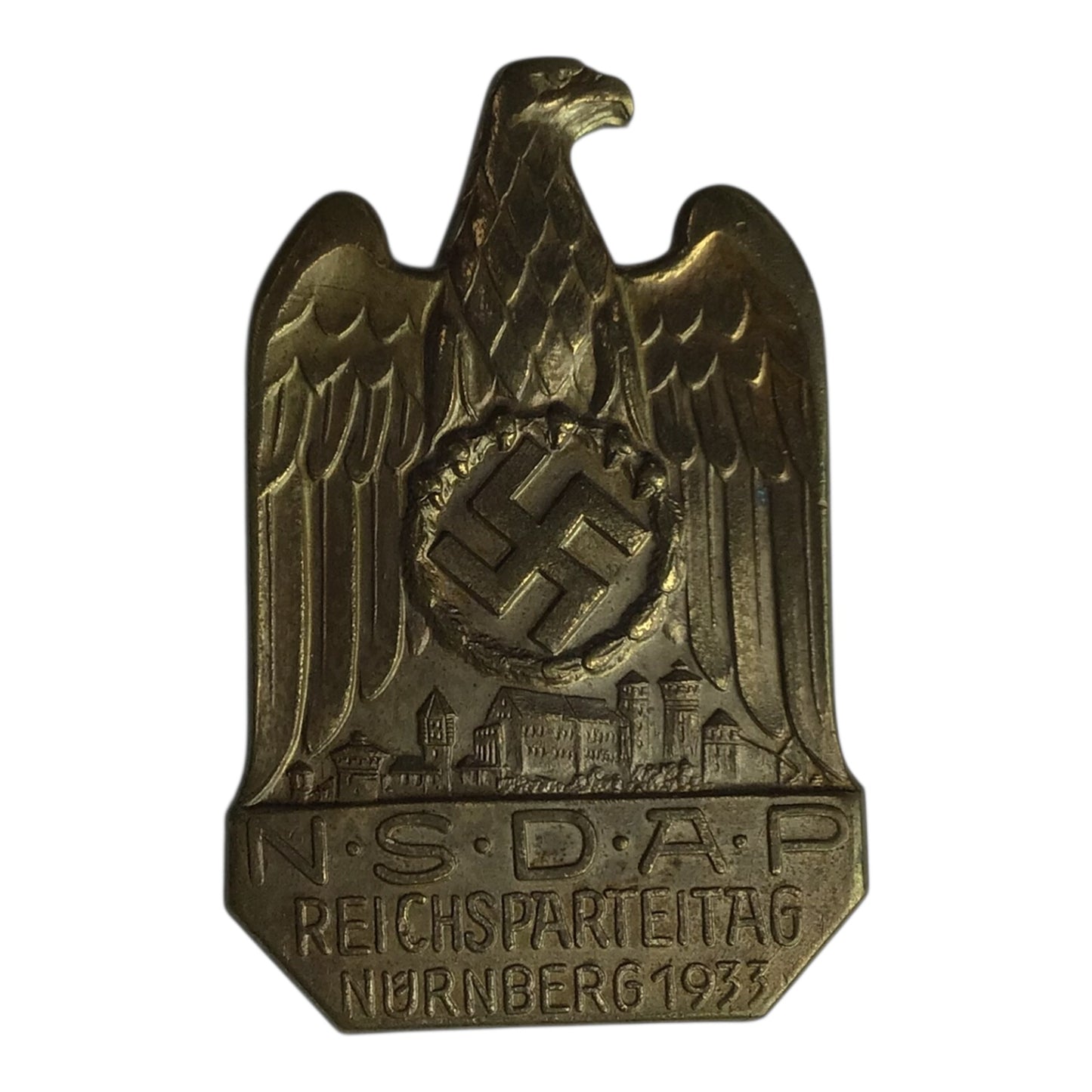 Bronze Reichparteitag 1933 Badge