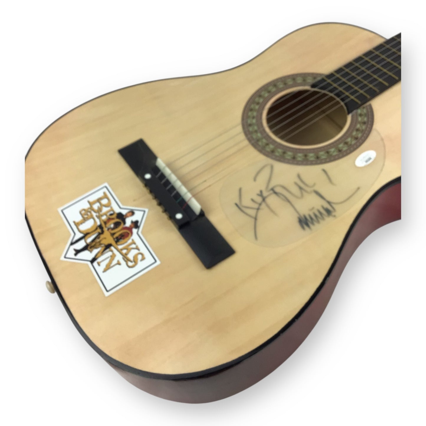 Brooks & Dunn Signed Acoustic Guitar w/ JSA COA – 39" Display Size