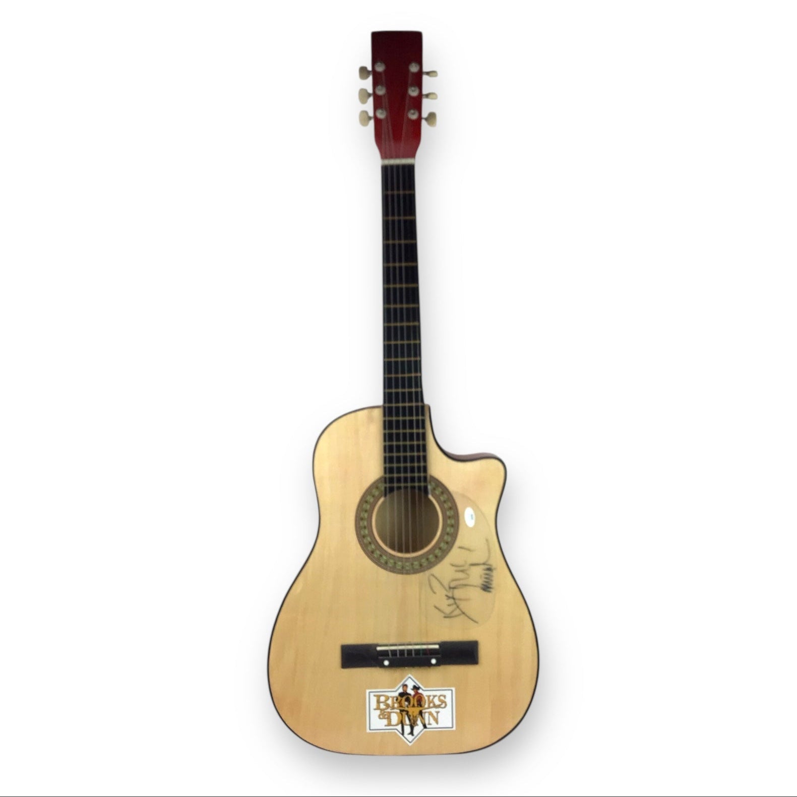 Brooks & Dunn Signed Acoustic Guitar w/ JSA COA – 39" Display Size