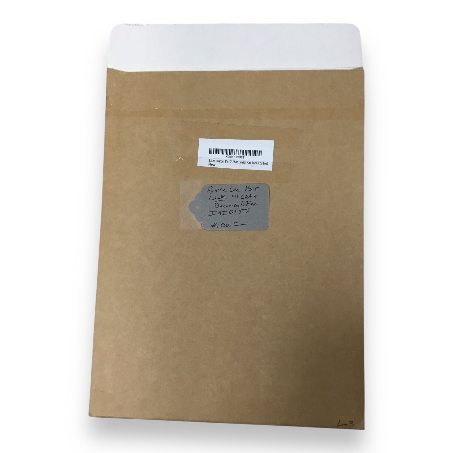 Bruce Lee Display Hair Lock with Certificate of Authenticity