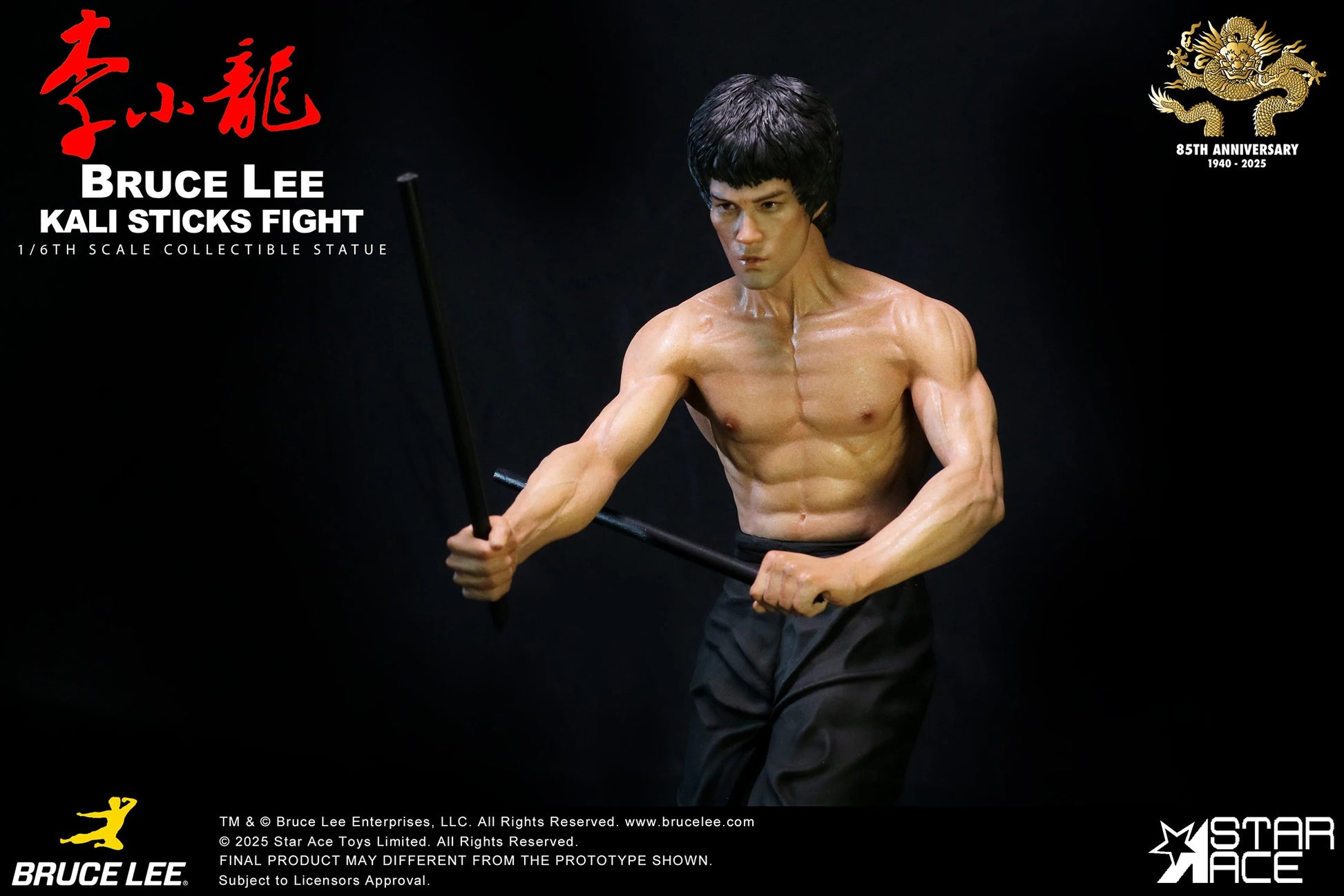 Bruce Lee Kali Sticks Fight 1/6th Scale Statue By Star Ace
