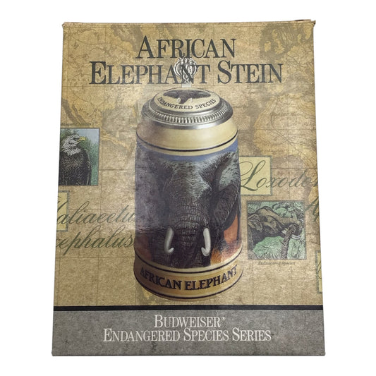 Budweiser African Elephant Stein - Endangered Species Series