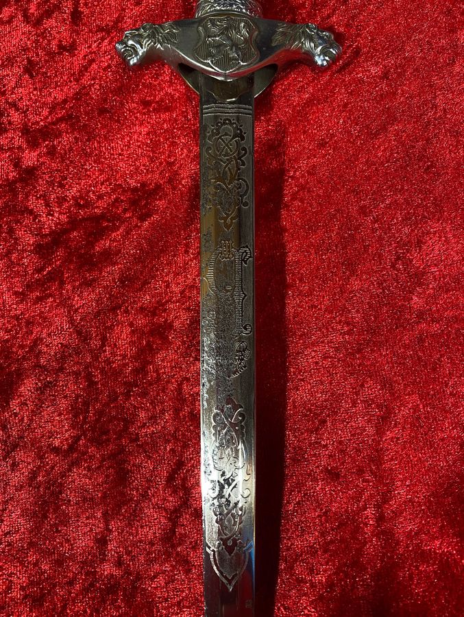 Bulgarian WW2 Officer Engraved Dagger- Rare