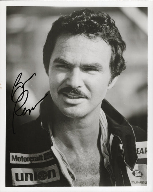 Burt Reynolds Signed Photo 8x10 B&W, Stroker Ace Autograph