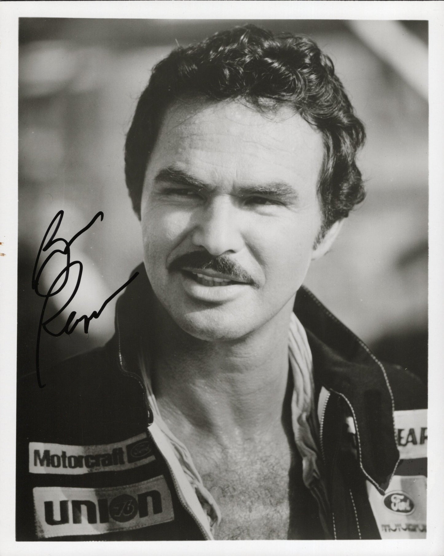 Burt Reynolds in Stroker Ace Signed Photo 8x10 B&W