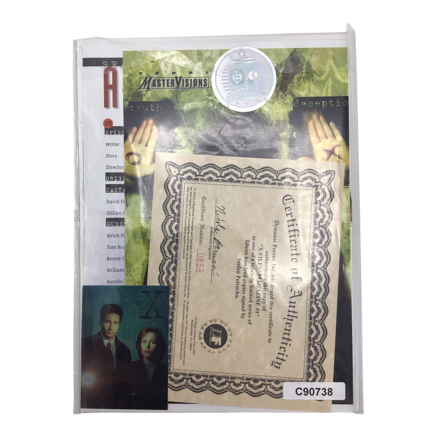 The X-Files Magazine #1A Winter 1996 – Signed & Numbered Deluxe Edition