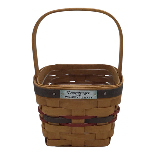 Longaberger 1993 Inaugural Basket w/ Plastic Liner