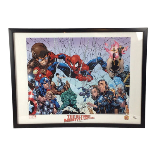 The Ultimate Marvel Universe Lithograph by Art Thibert - Signed by Stan Lee Numbered 33/40