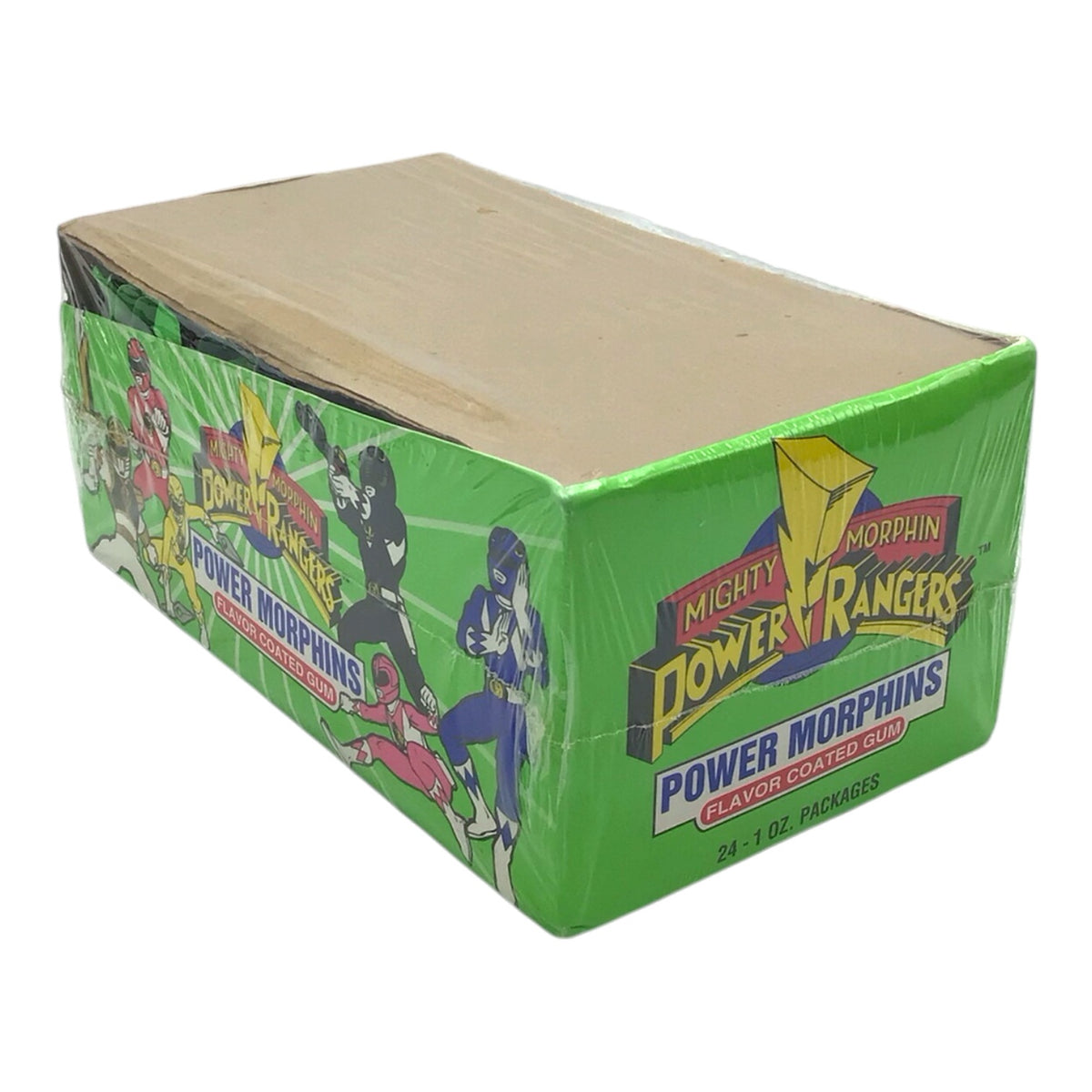 Mighty Morphin Power Rangers Flavor Coated Gum Sealed Case 24 Packs 1994