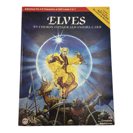 Advanced Dungeons & Dragons Role Aids Elves 1983