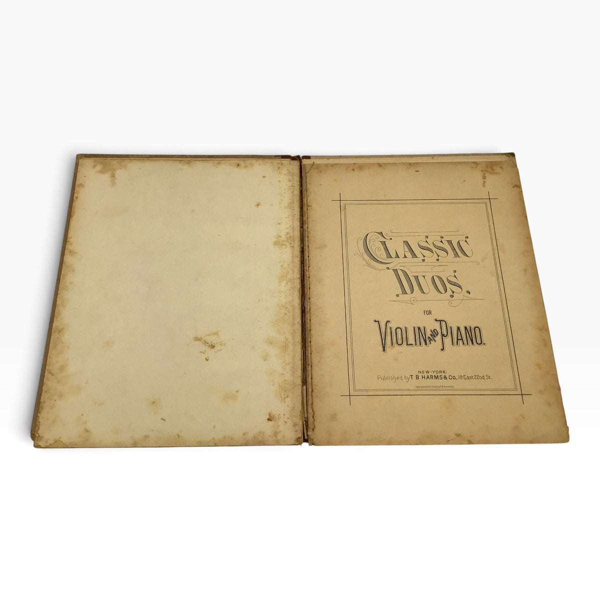 Antique Classic Duos for Violin and Piano Vol. 1 – Harms & Co. 1887 – Romantic Classical Music