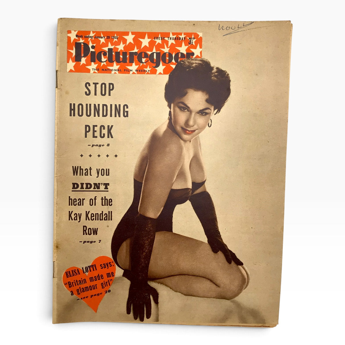 Vintage 1955 Picturegoer Film and Entertainment British Film Magazine Set - 14 Issues