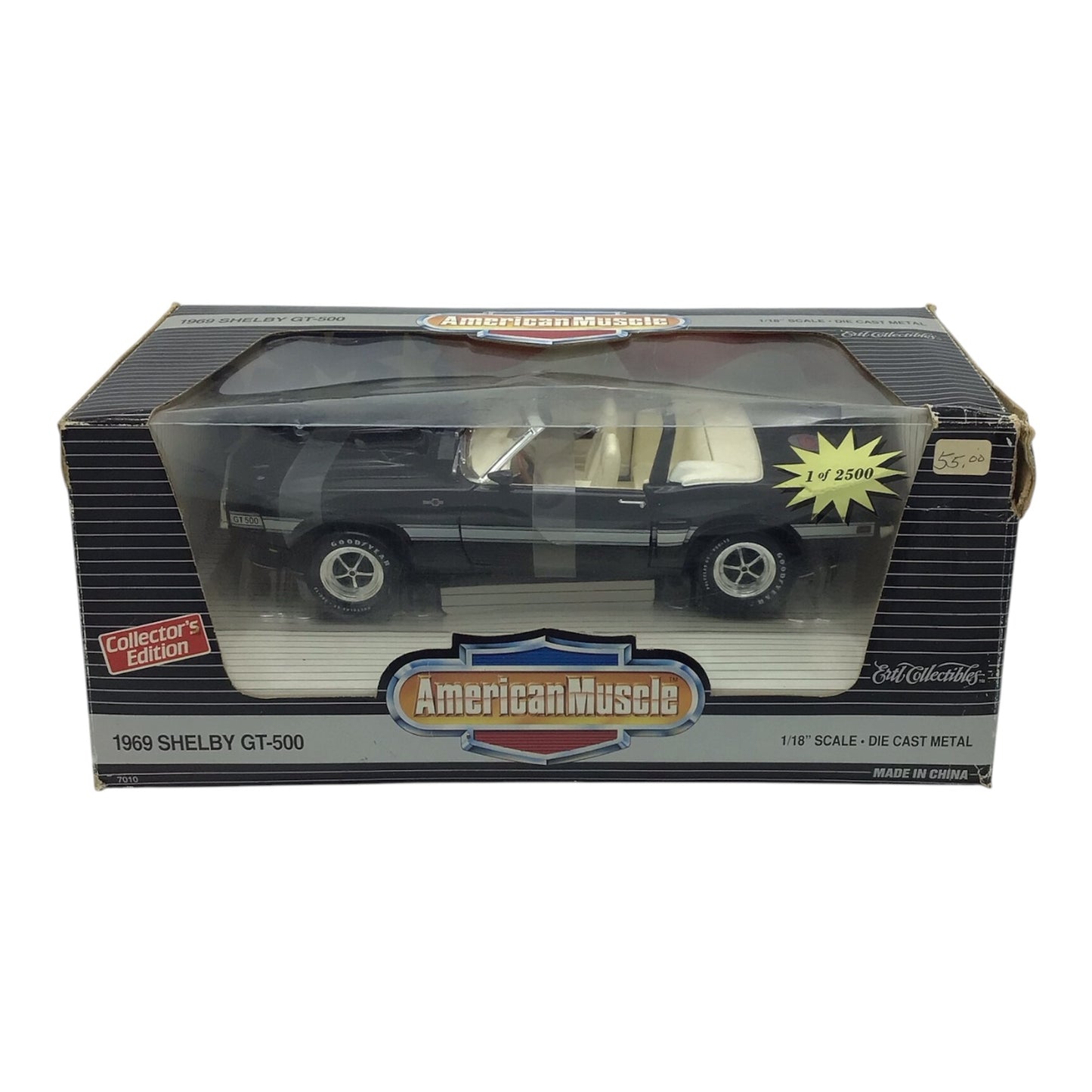 American Muscle 1969 Shelby GT-500 1/18th Scale Die Cast Metal Model