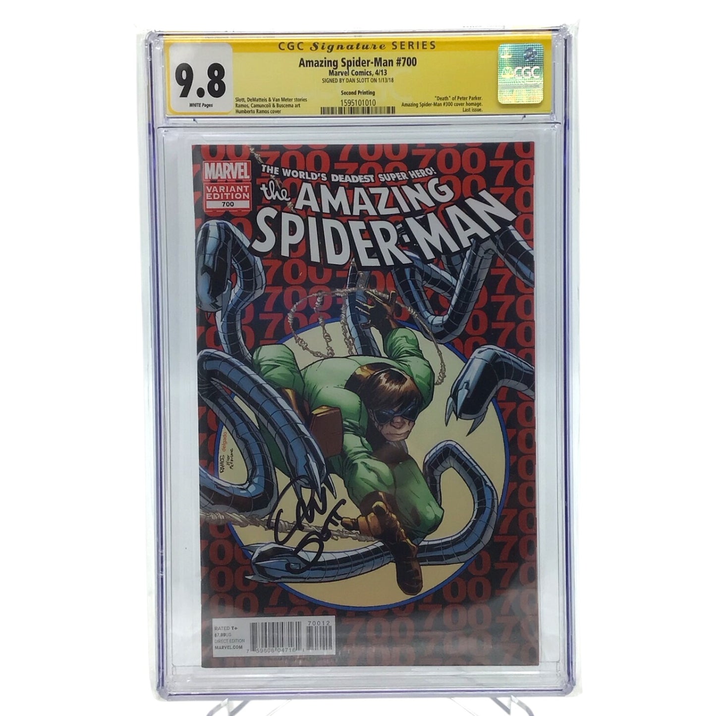 Amazing Spider-Man #700 - CGC Signature Series Graded 9.8