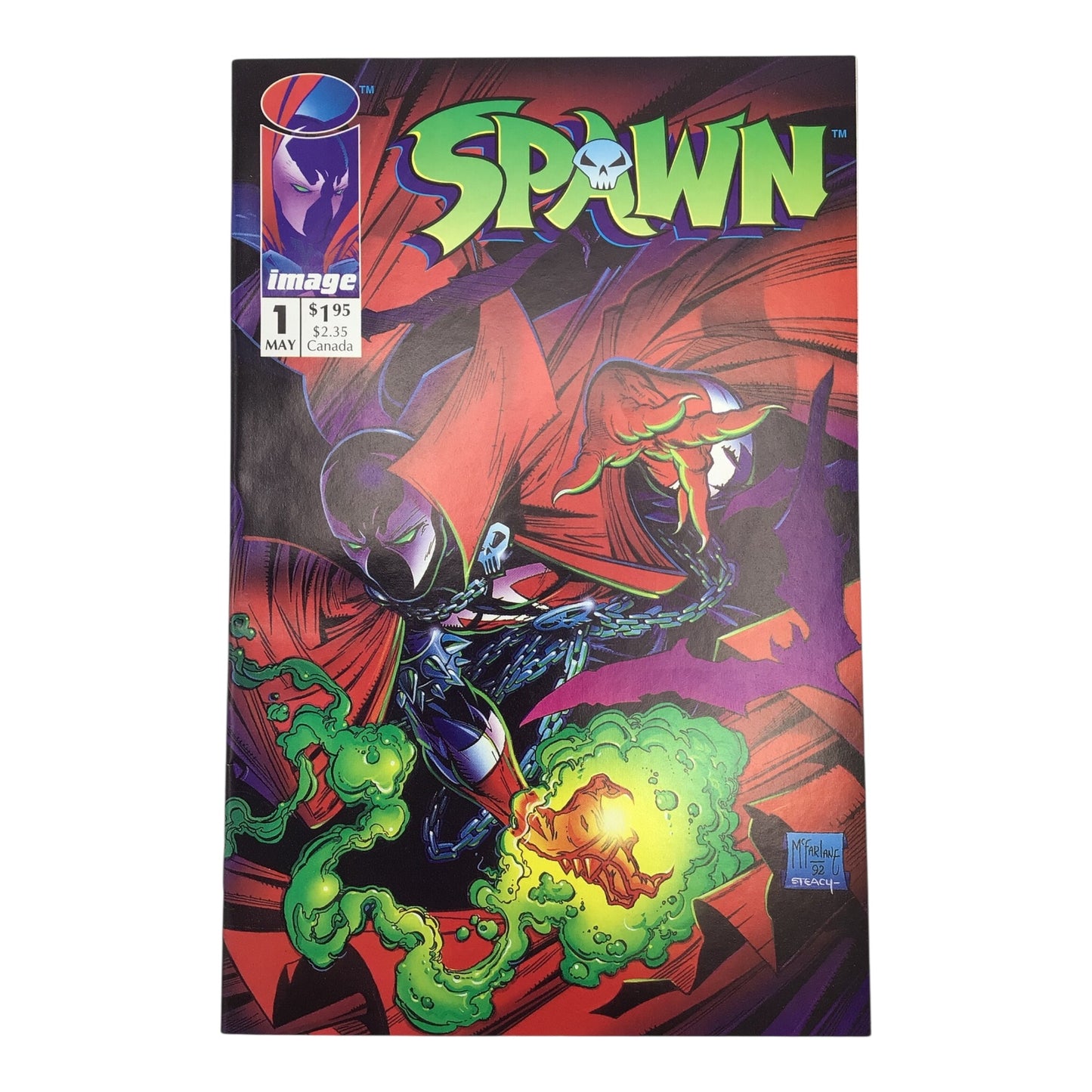 Spawn #1 Image Comics Rare Misprint Black Spots Variant – Near Mint