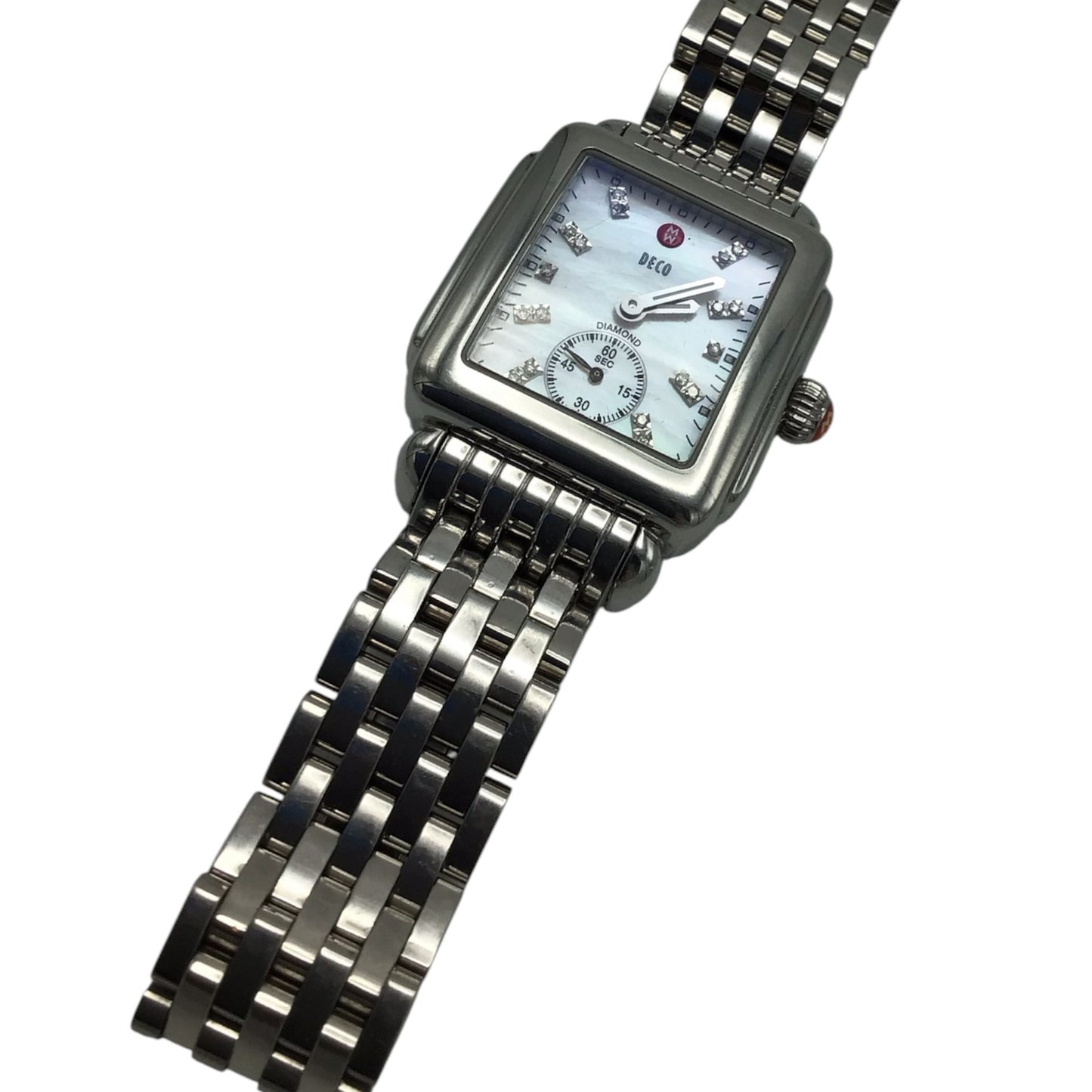 Michele Silver Watch with Mother of Pearl Dial