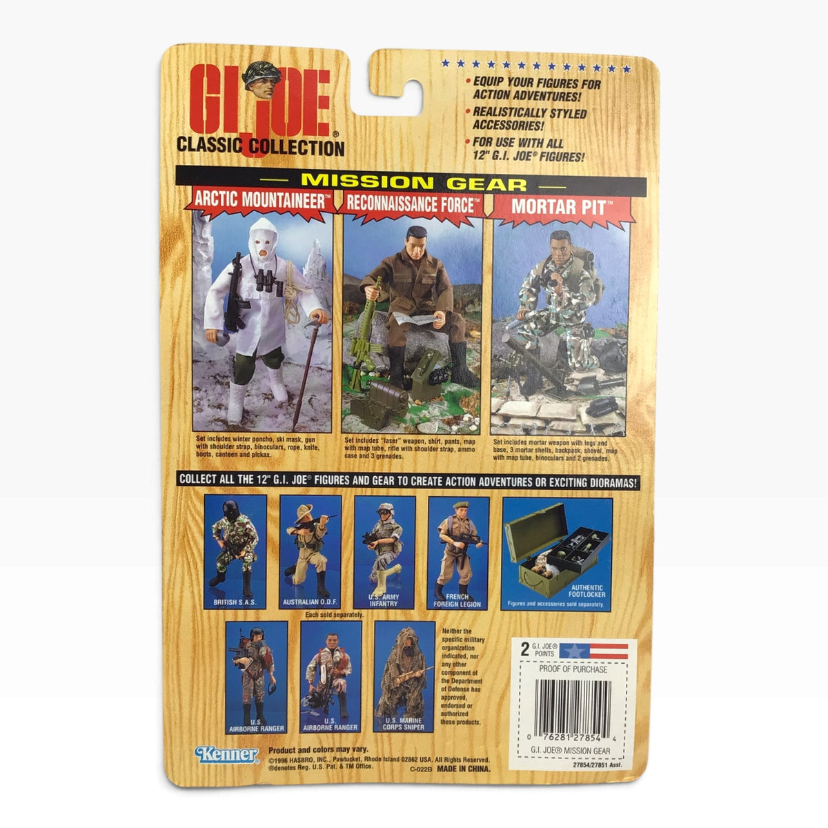GI Joe Mortar Pit Mission Gear Set (1996) – Hasbro Classic Collection #27854