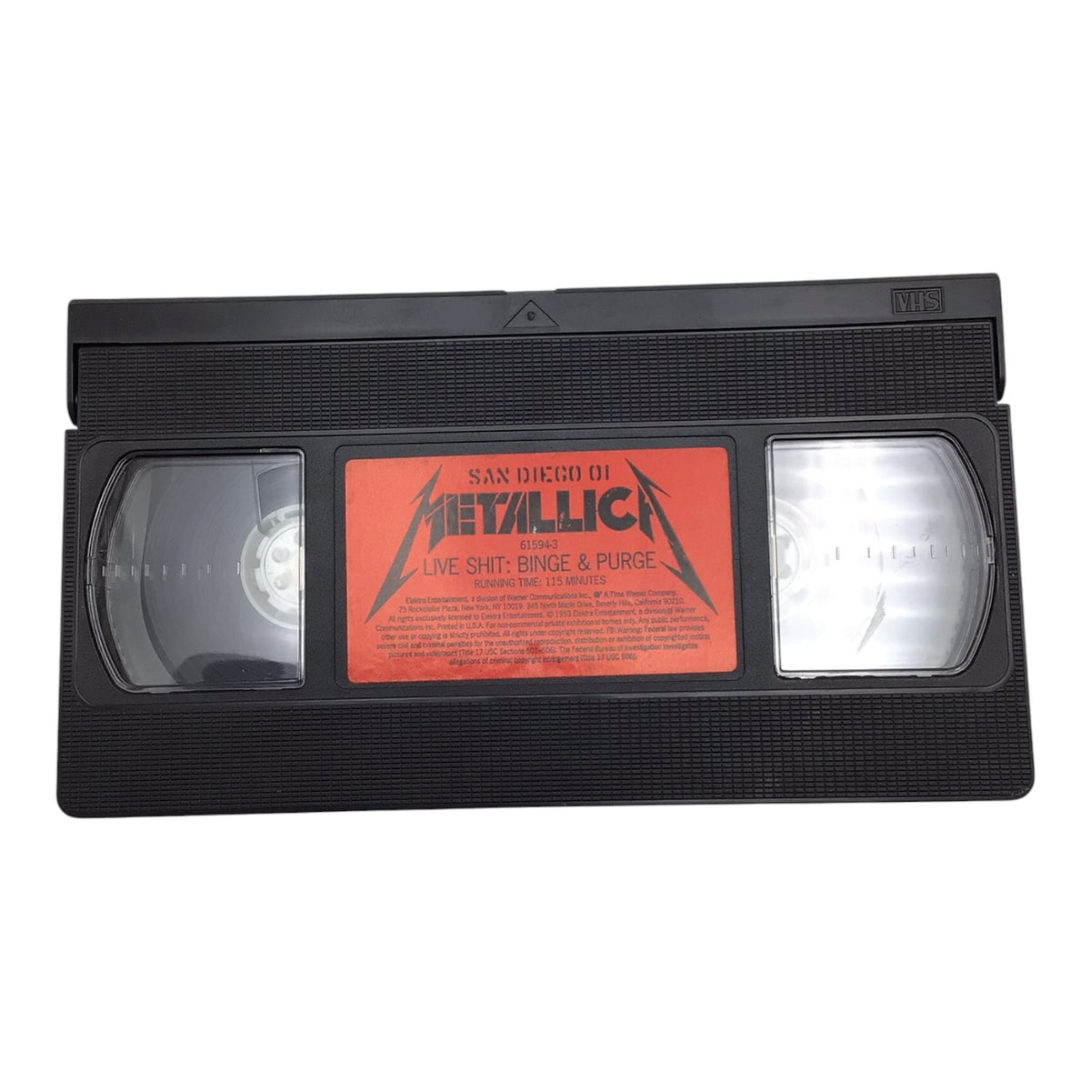 Metallica San Diego Live Shit: Binge & Purge VHS Tape
