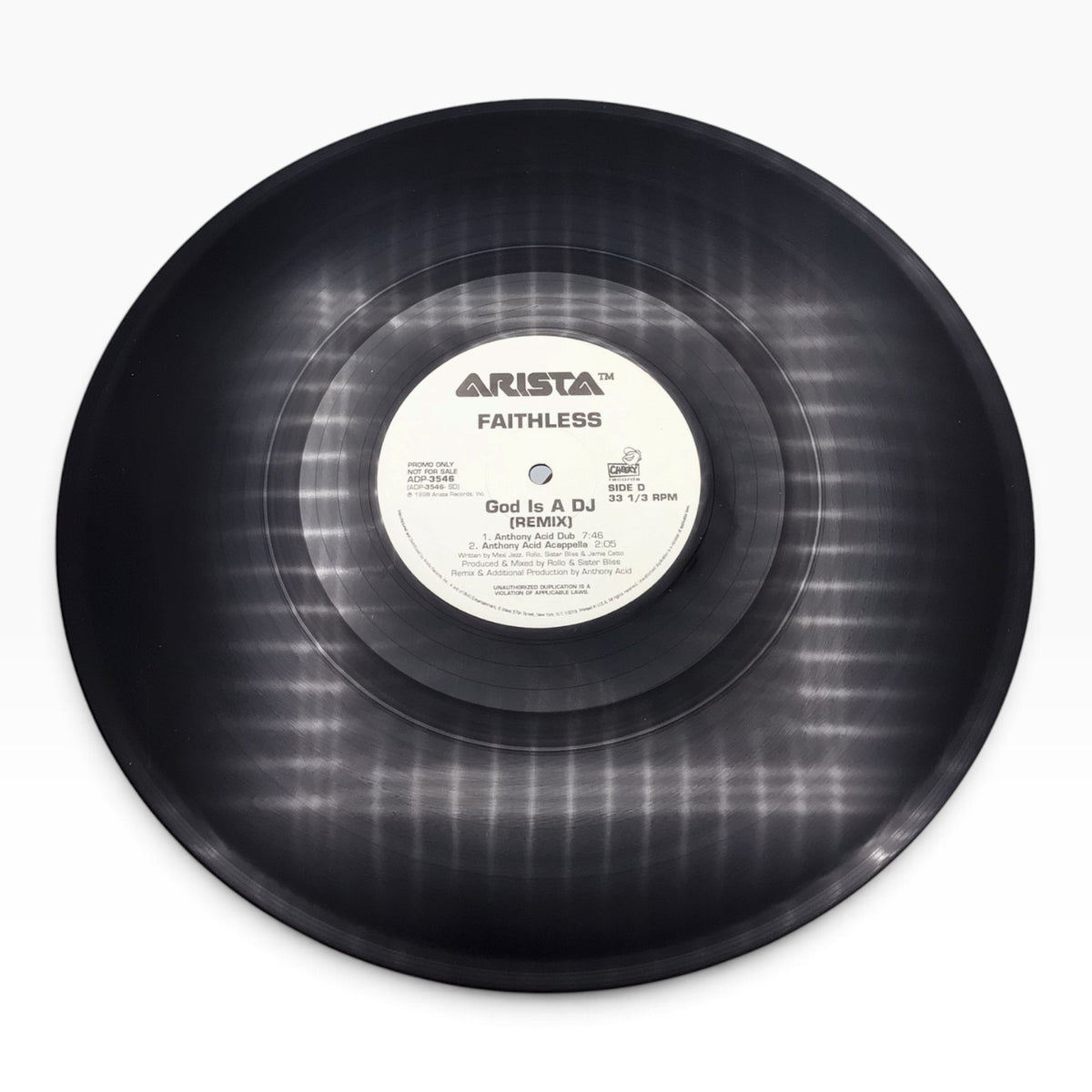 Faithless God Is a DJ (Remix) 1998 Arista Promotional 2-Record Vinyl Set – ADP-3546
