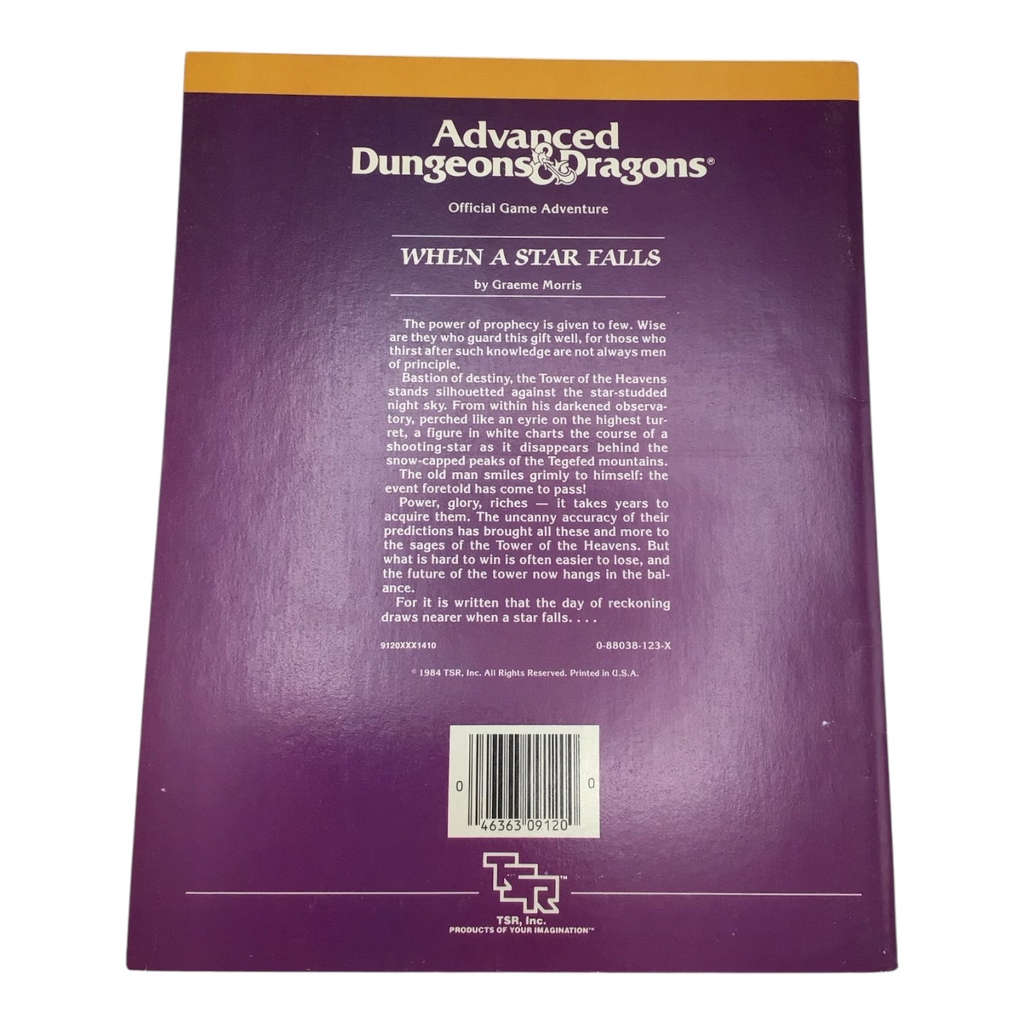 Advanced Dungeons & Dragons When A Star Falls UK4 #9120 1984