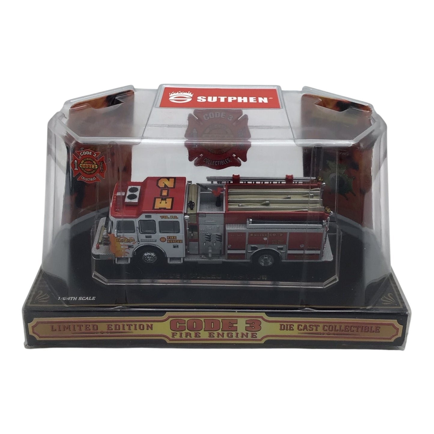 Code 3 Fire Engine E-2 1/64 Scale Limited Edition Die Cast Collectible