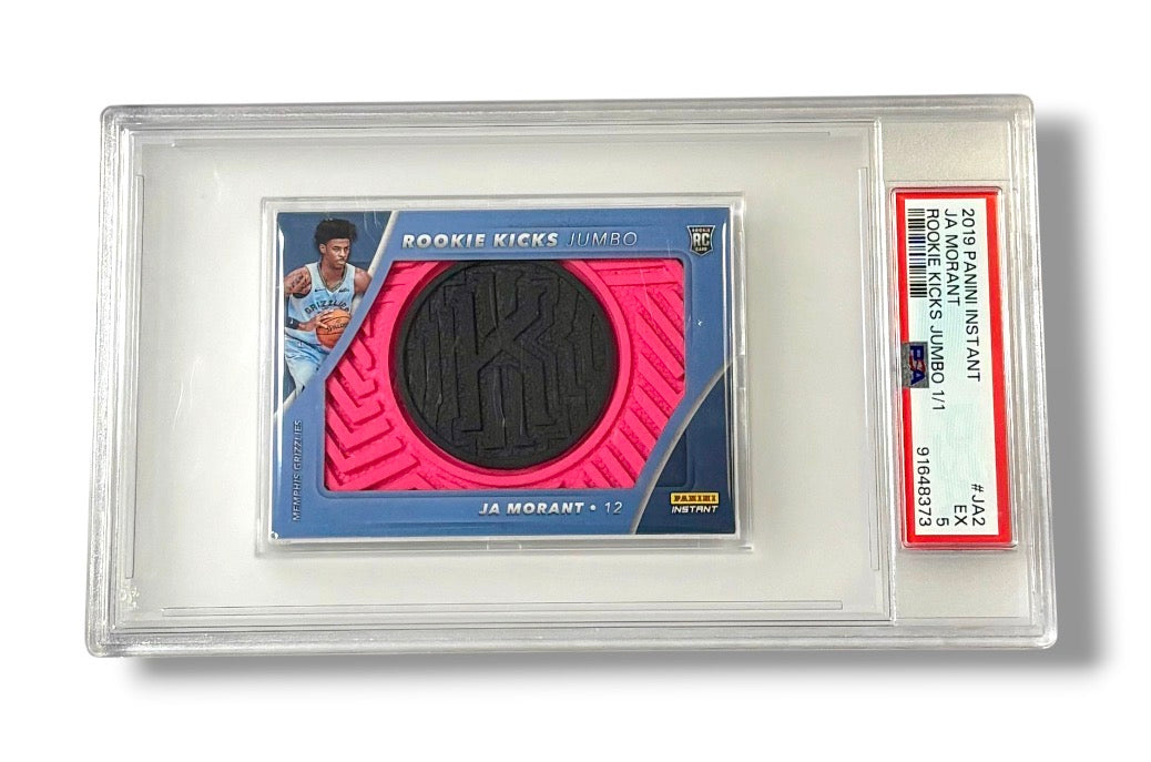 2019 Instant Rookie Kicks Jumbo 1/1 Ja Morant RC Oversized Slab #JA2 PSA 5 - 91648373