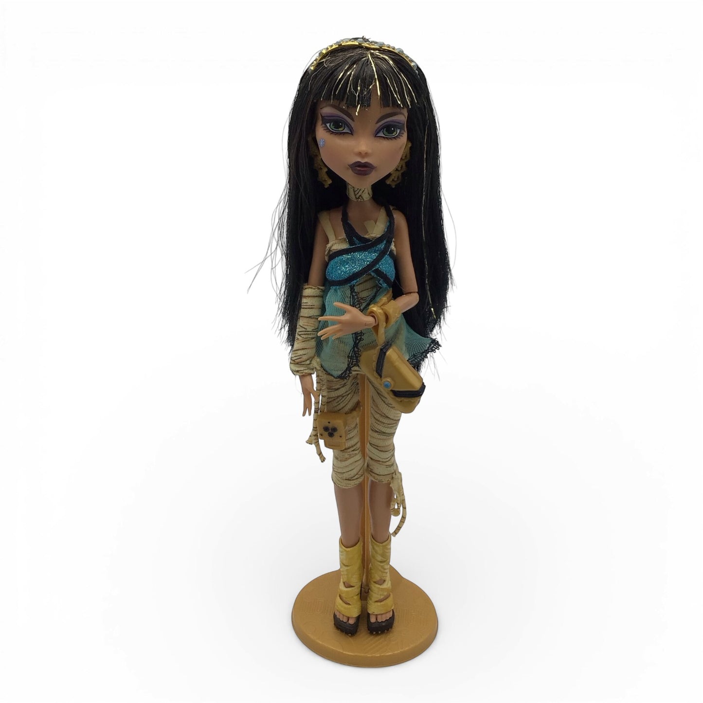 Monster High Dolls Cleo De Nile First Wave Gen 1 - Gold Elastic, No Box