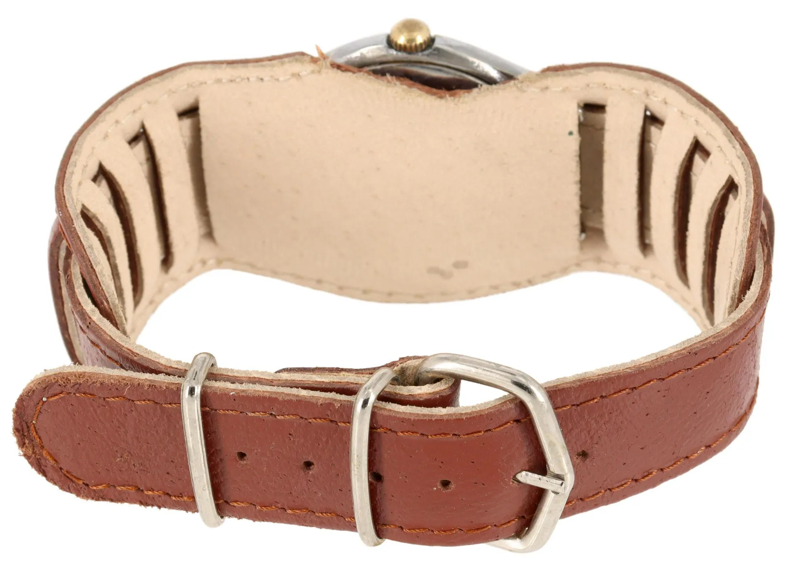 CC#WIW0943 - HITLER PHOTO GERMAN WWII-ERA WRISTWATCH 1st SS Panzer Division Leibstandarte SS Adolf Hitler