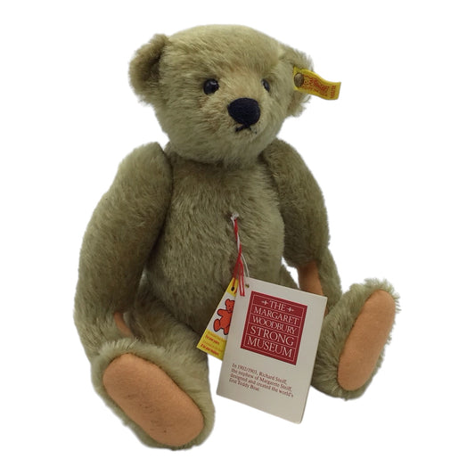 German Steiff Golden Brown Teddy Bear 0155/32 w/ Makers Label & Ear Button