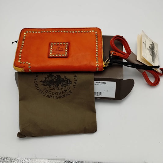 Campomaggi Baked Orange Wristlet