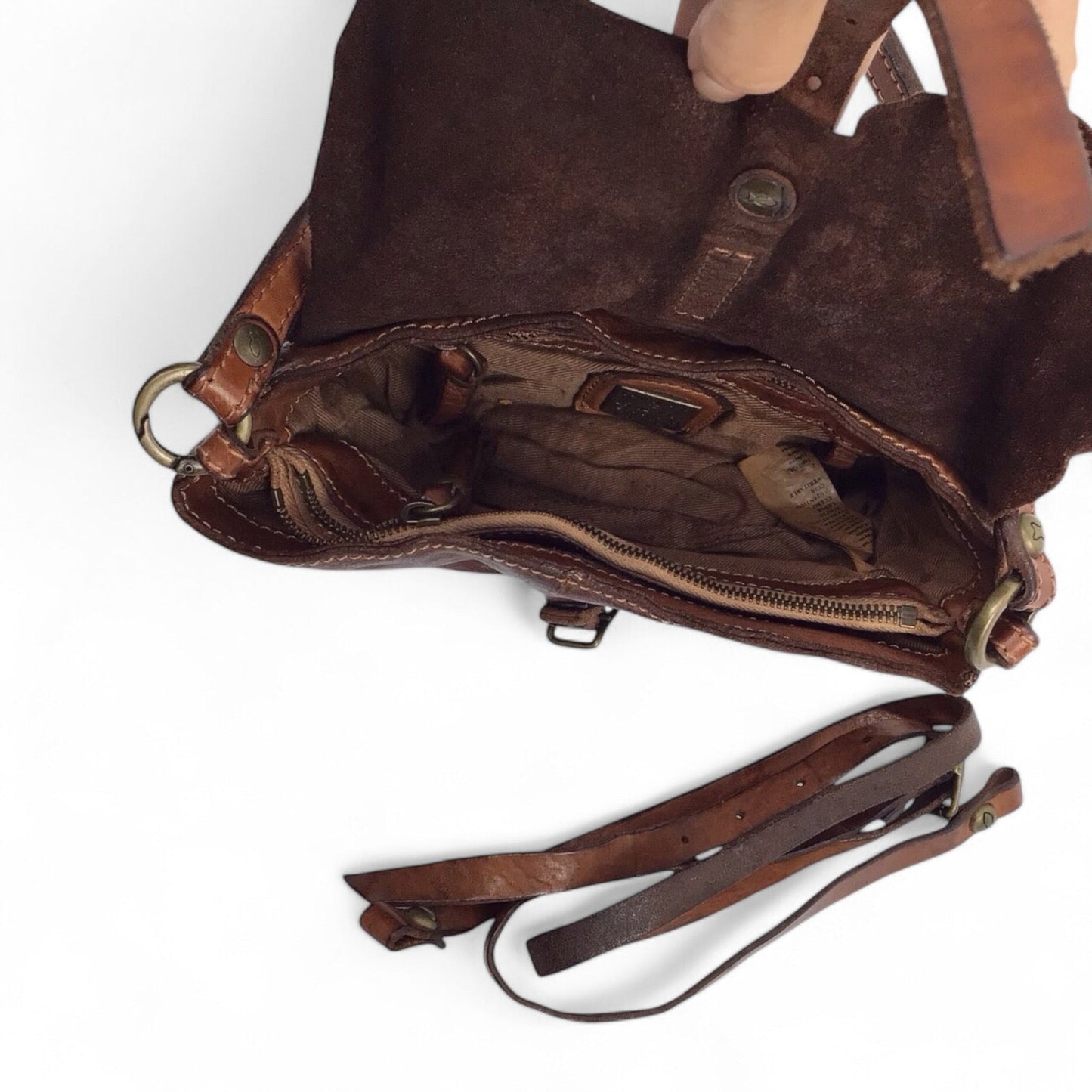 Campomaggi Small Brown Leather Shoulder Bag - Italian Handcrafted Style