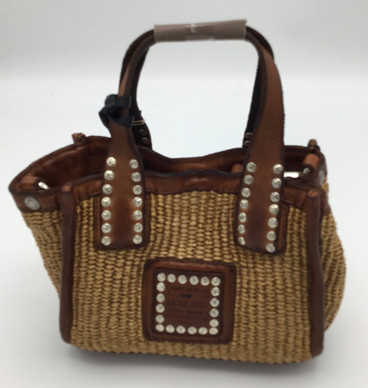 Campomaggi 'Vera Cruz' Mini-bag Raffia with Dust Cover