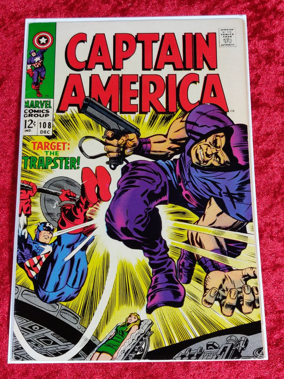 Captain America #108- Stan Lee & Jack Kirby - Marvel 1968 – Collectors ...