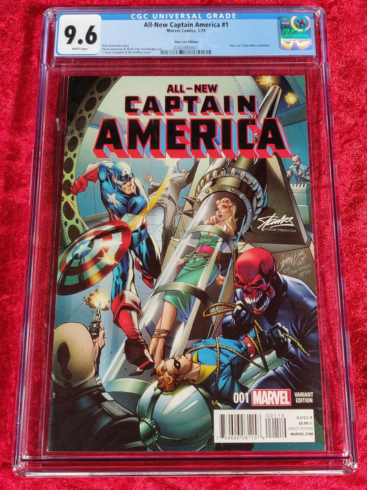 Captain America All-New #1 CGC 9.6 Stan Lee Edition 2015
