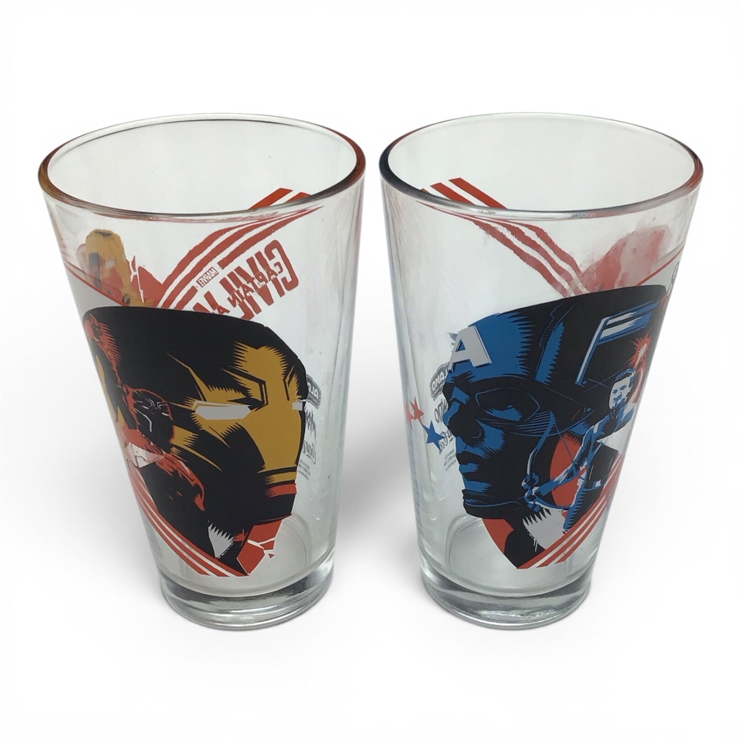 Captain America Civil War Mondo x Alamo Pint Glass Set of 2