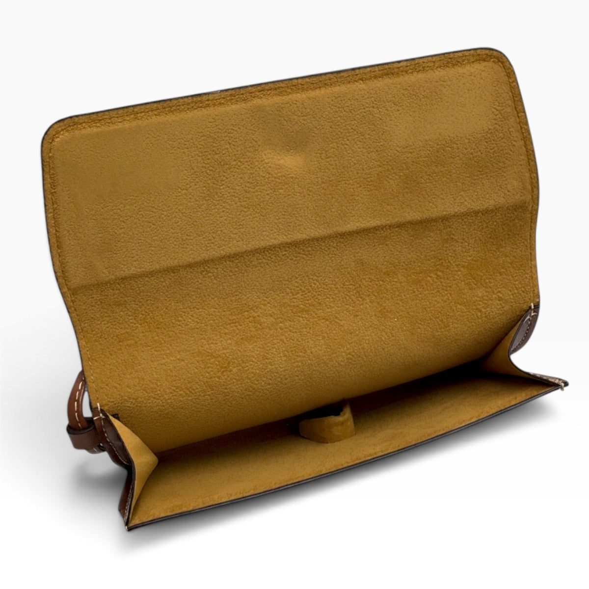 Celine Authentic Sunglasses Case Wristlet Brown Leather Logo