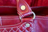 Celine Red Leather Boogie Bag Handbag