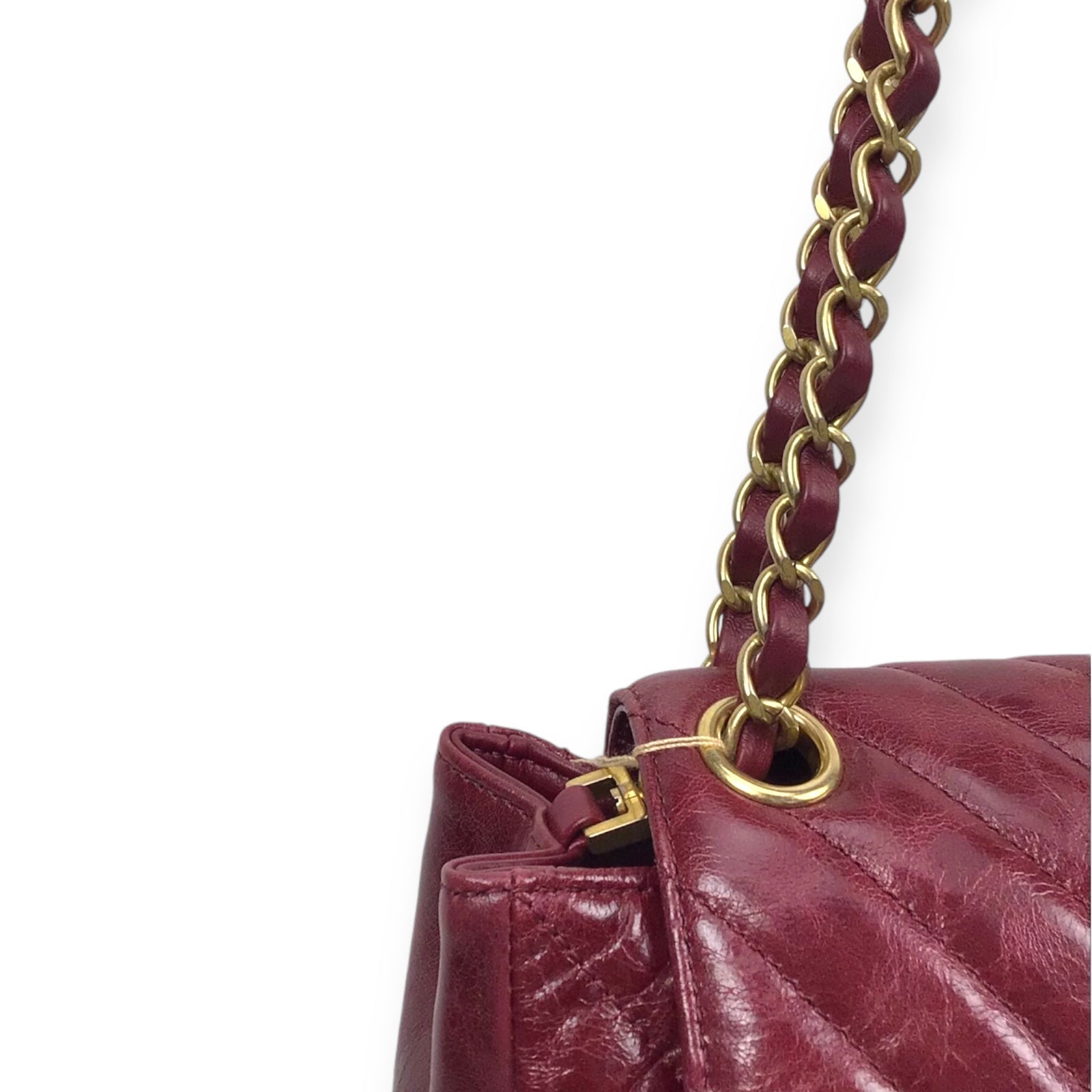 Chanel Burgundy Flap Bag - Classic Double Chain in Luxe Burgundy Leather