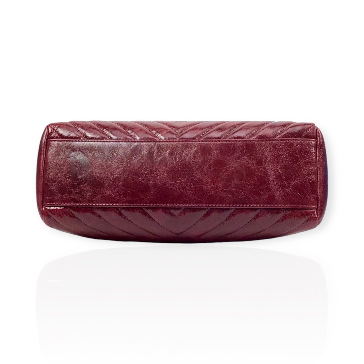 Chanel Burgundy Flap Bag - Classic Double Chain in Luxe Burgundy Leather