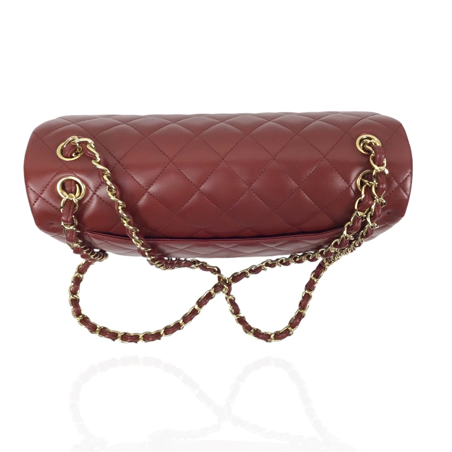 Chanel Jumbo Double Flap in Burgundy Lambskin Leather