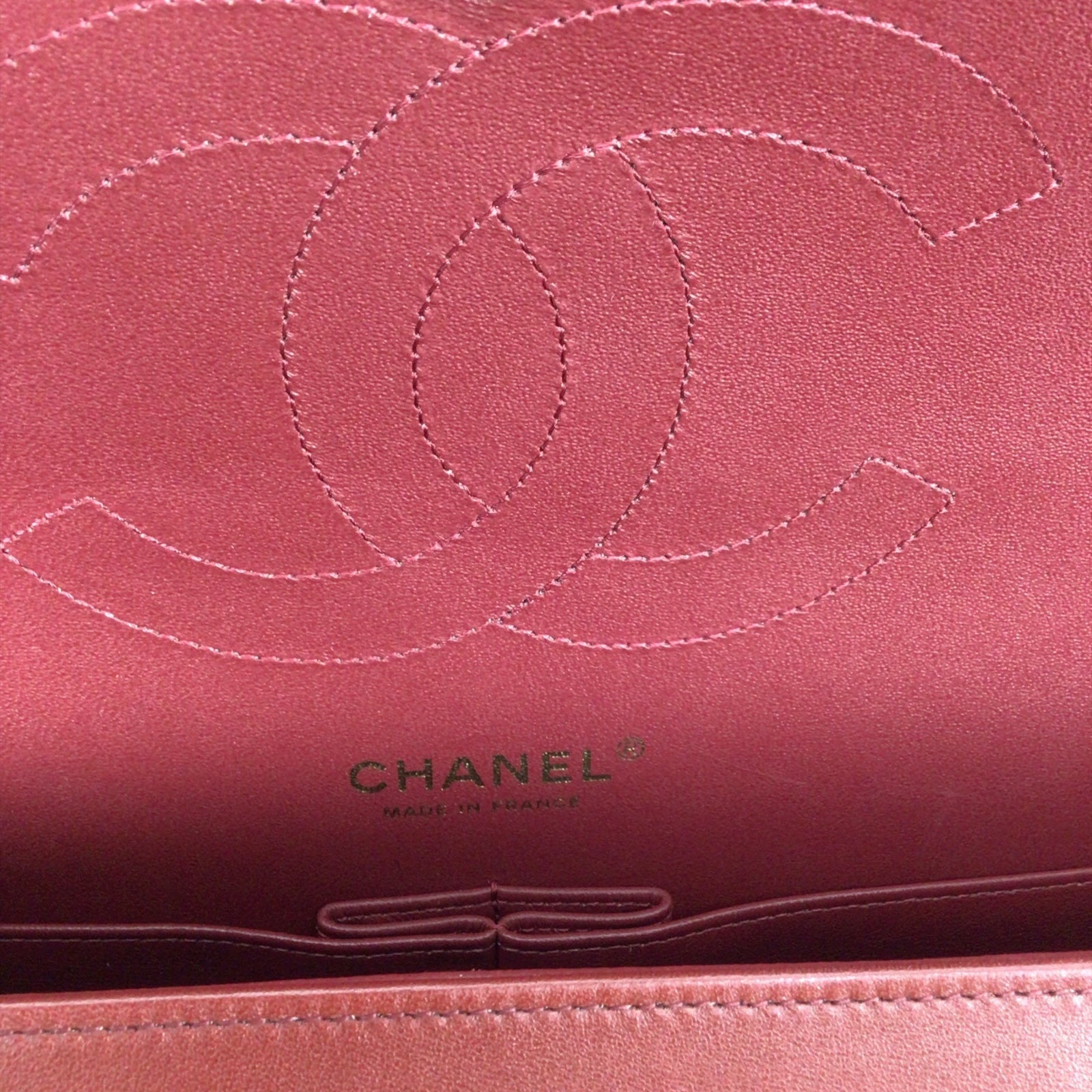 Chanel Jumbo Double Flap in Burgundy Lambskin Leather