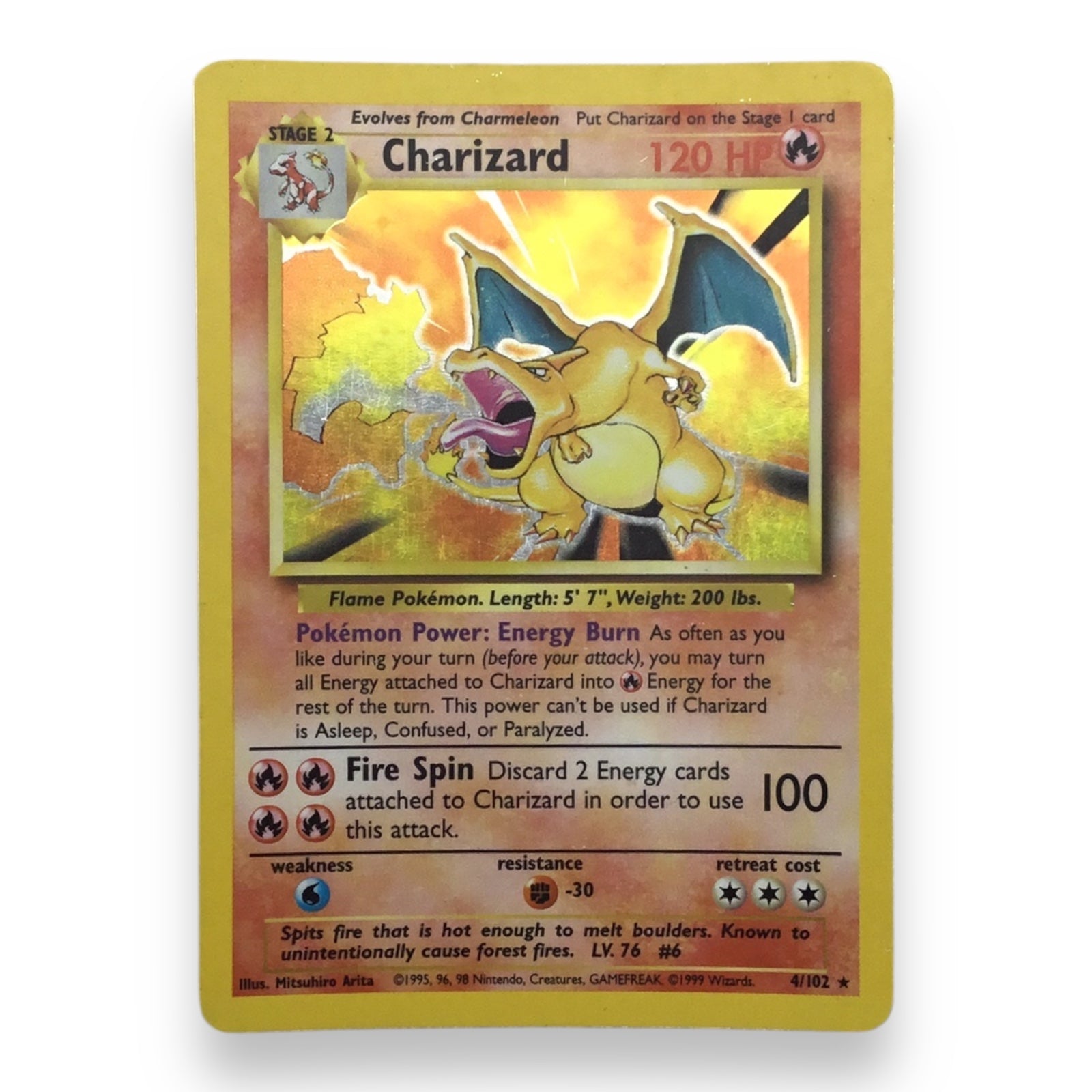 Charizard (4/102) - Holographic Pokemon Card, Base Set Unlimited