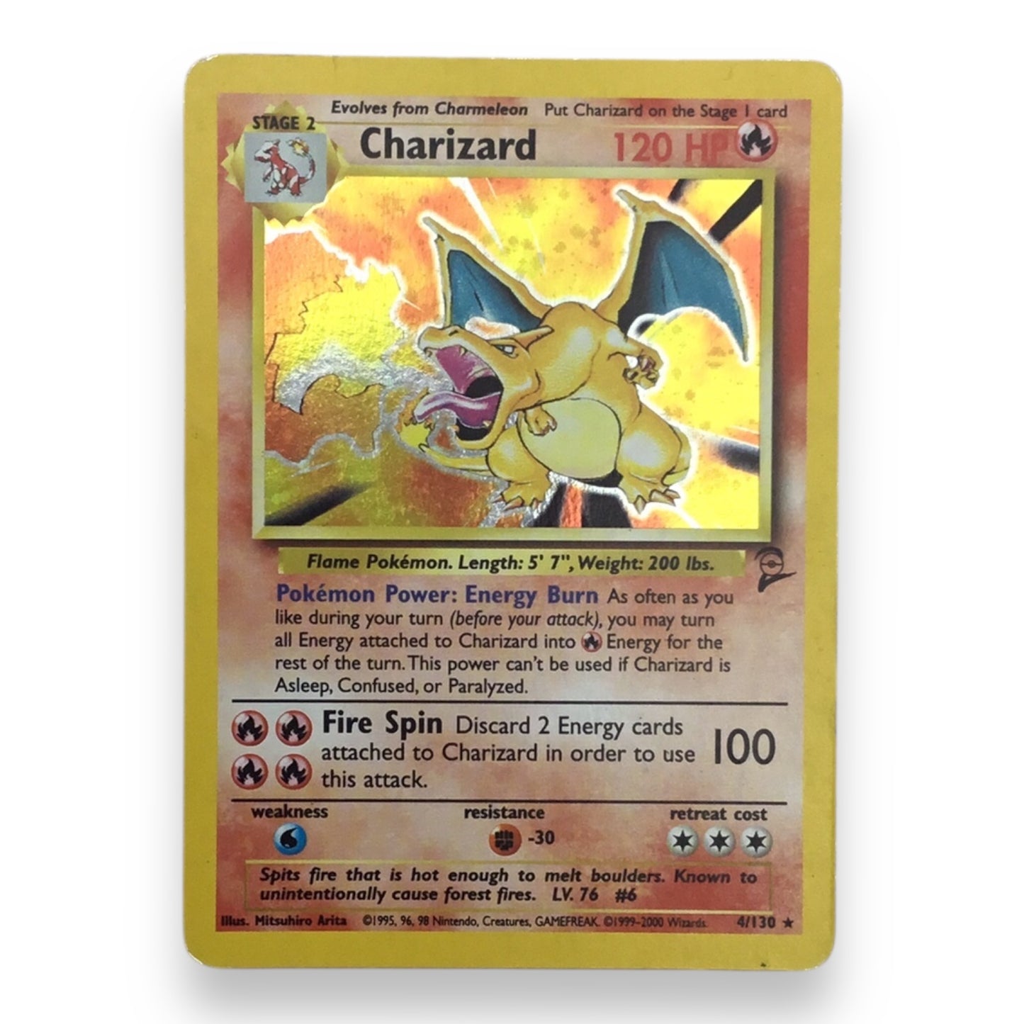 Charizard (4/130) Holographic Pokemon Card