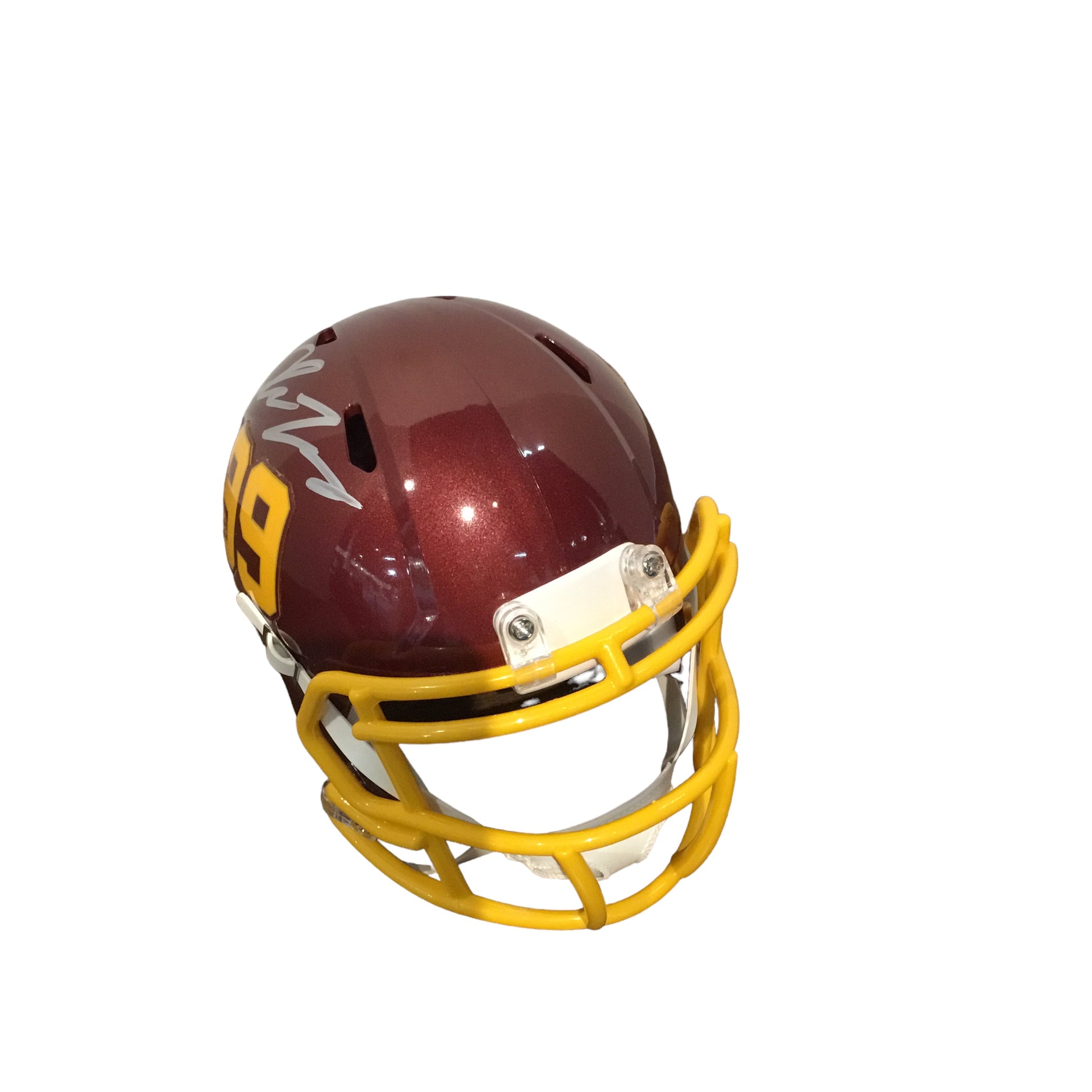 Chase Young Washington Commanders Longhorn Mini Helmet Fanatics Certification